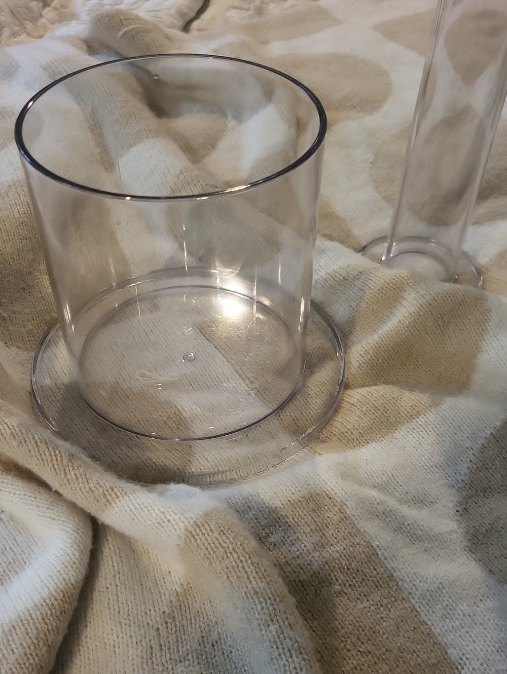 NEW! Clear Acrylic Cylinder Scrunchie Holder & Make-up Beauty Storage Set - Picture 3 of 3